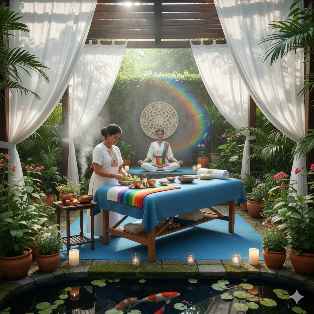 Healing Environment at Raj Rishi Natural Healing Center